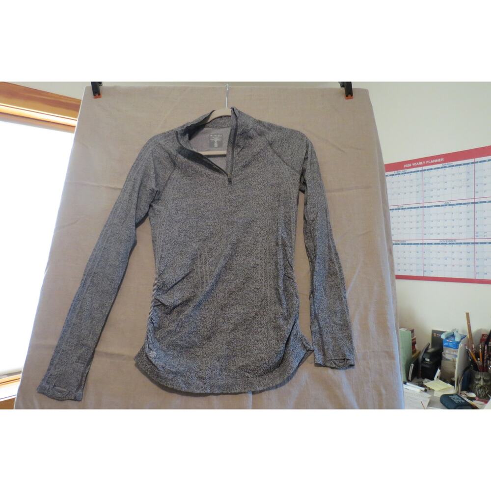 Athleta Gray Quarter-Zip Pullover | Size M | Performance Activewear